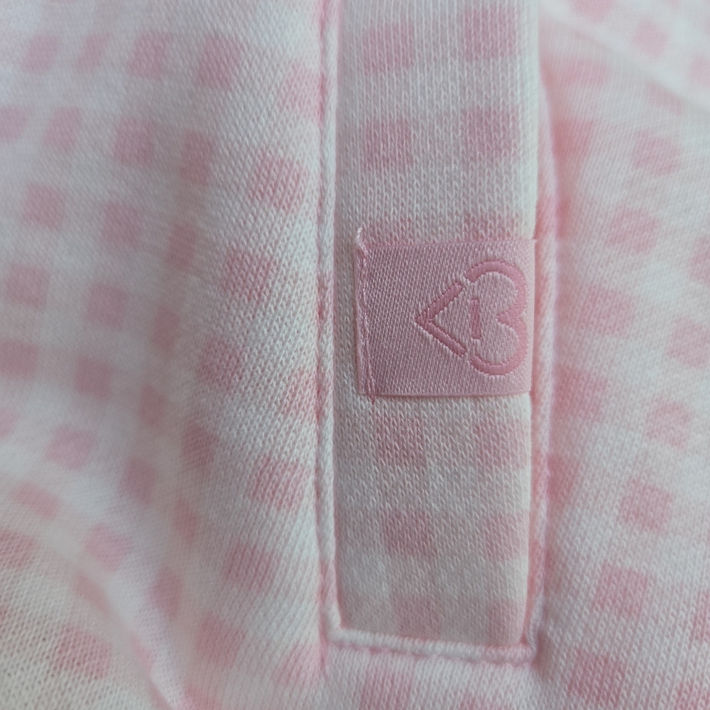 NWT Blogilates Marshmallow Full Zip Hoodie - Pink Gingham - Picture 11 of 11